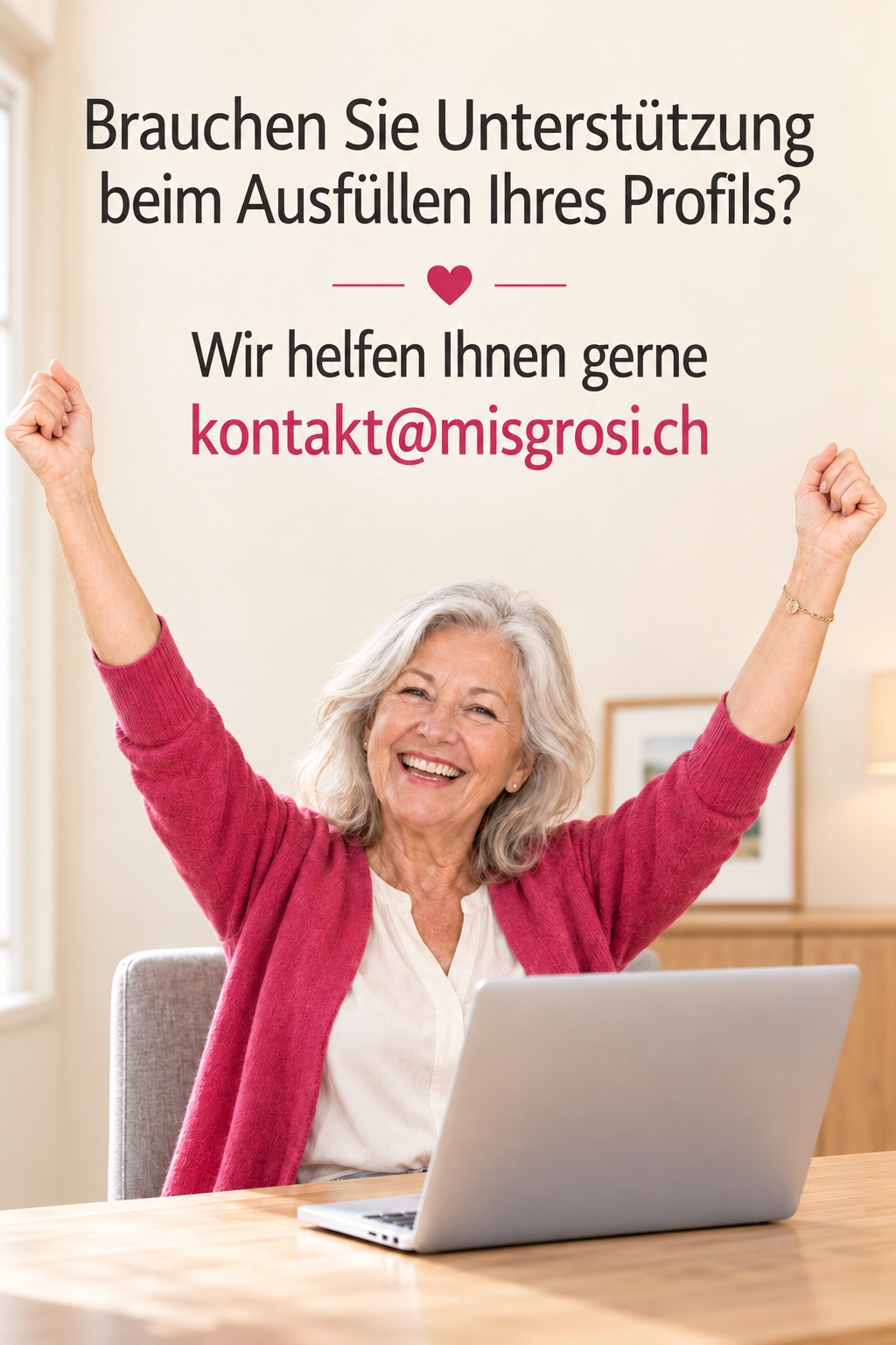Unterstützung für Wunsch-Grosis bei Profilerstellung und KI-Webinaren